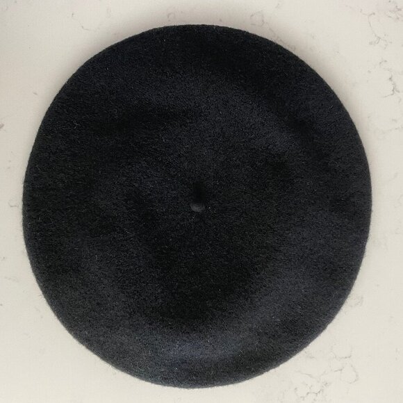 Canadian Hat 1918 Bill Classic Wool Beret/Tam Hat Neutral Black Sz OS NWT - Picture 1 of 8